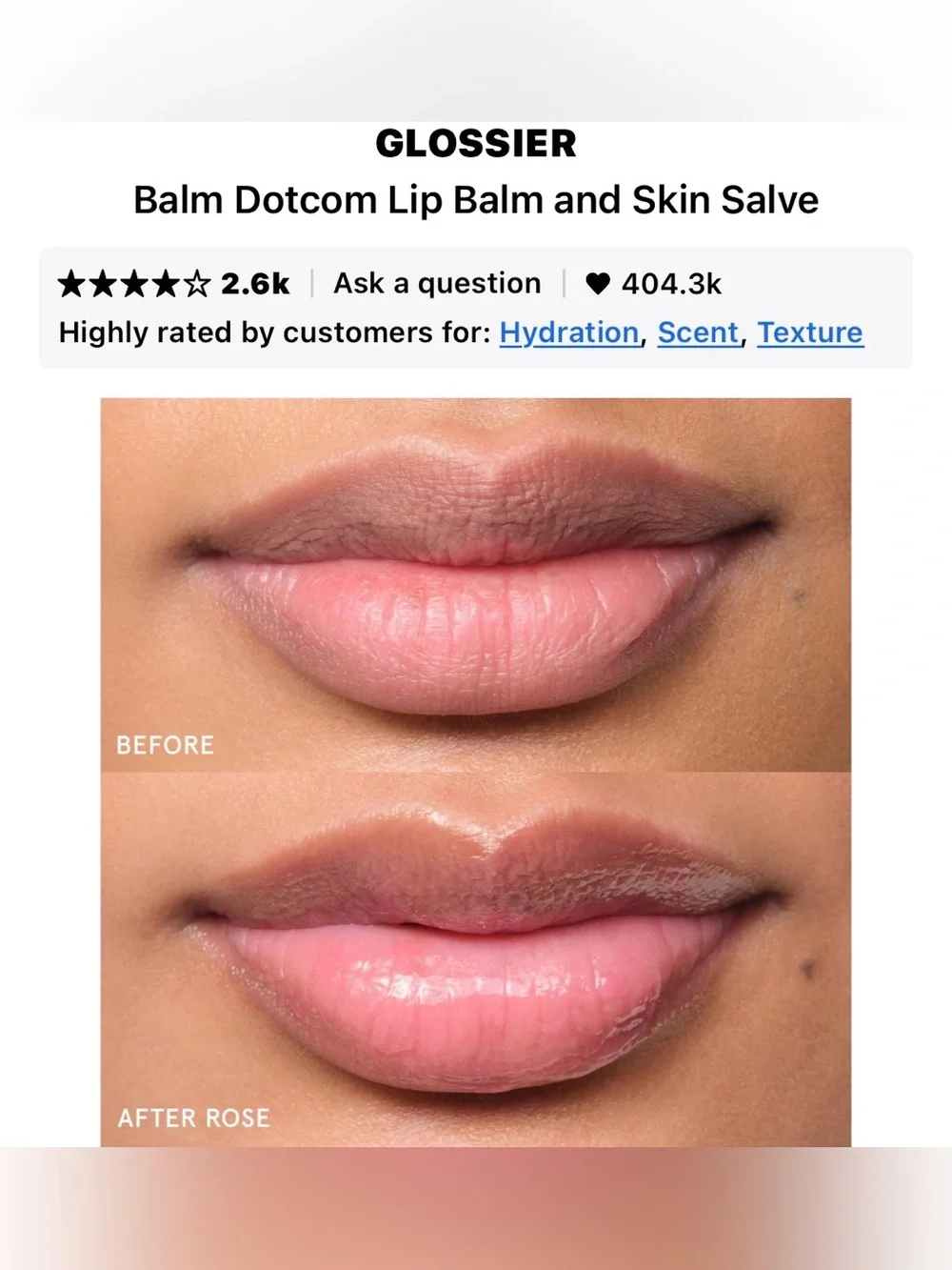 Glossier Rose Balm Dotcom Universal Salve - Light Pink
